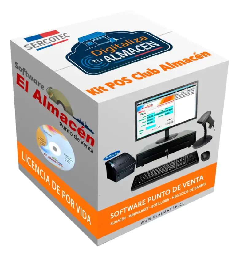 Completo kit punto de venta para almacenes