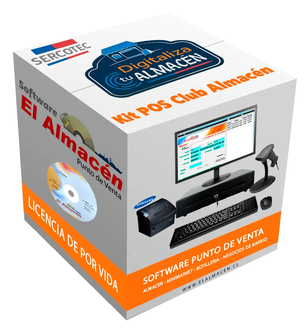 Completo kit punto de venta para almacenes